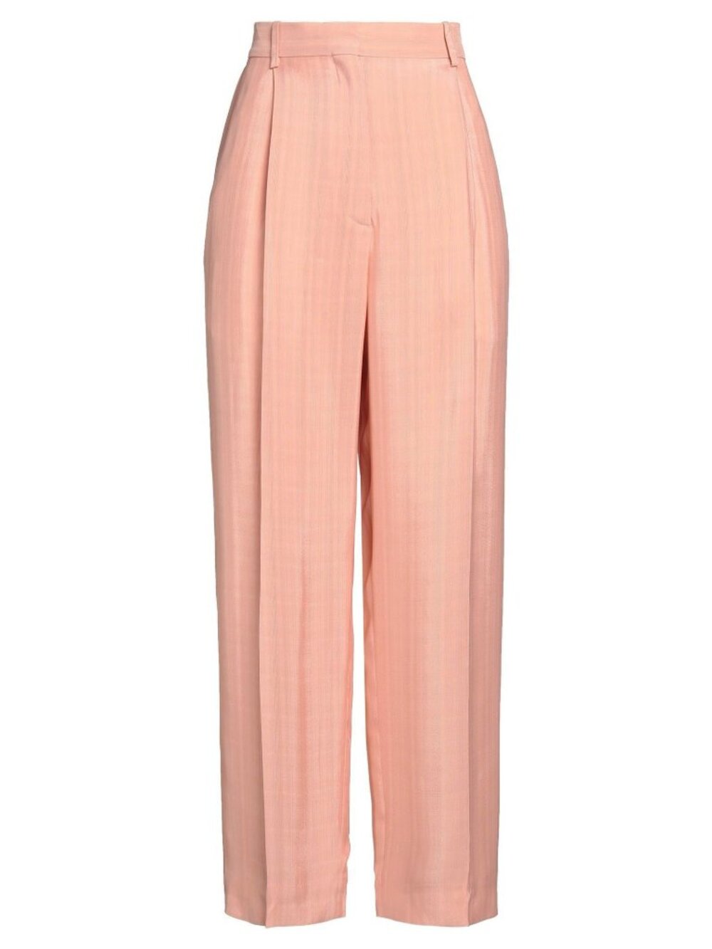New Sandro Felix Viscose Wide Leg Trouser Salmon Pink 36, Small $295 - Picture 2 of 8
